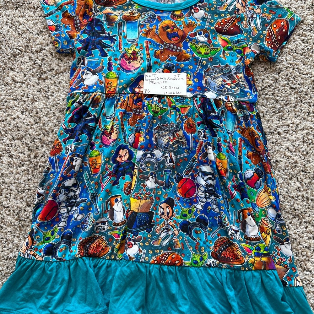 NWT Colorful Kids Casual Bamboo Dress